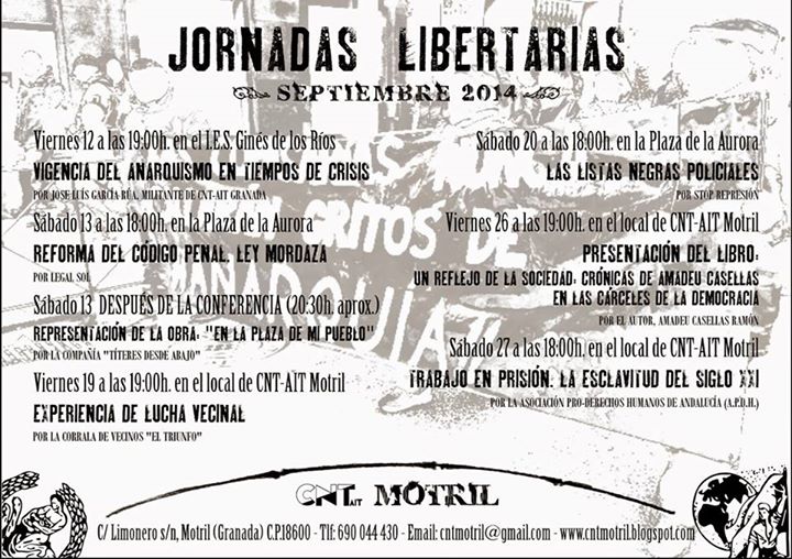 Jornadas libertarias motril 2014